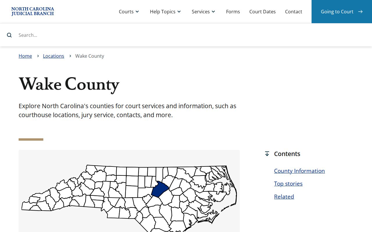 Wake Forest resident lookup court and Clerk access for Wake County